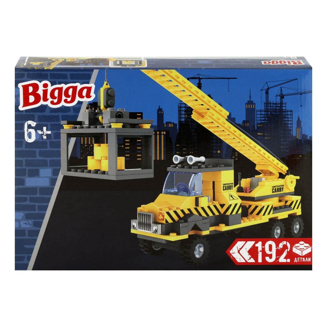 

Конструктор Bigga Подъемный кран 192 деталей
