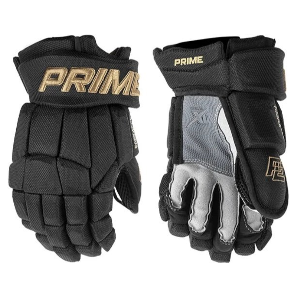 Перчатки хоккейные PRIME Flash 3.0 SR (13 / черный-золотой)