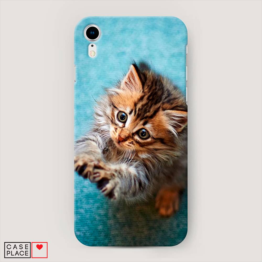 

Пластиковый чехол "Котенок просит есть" на Apple iPhone XR (10R), 12020-1