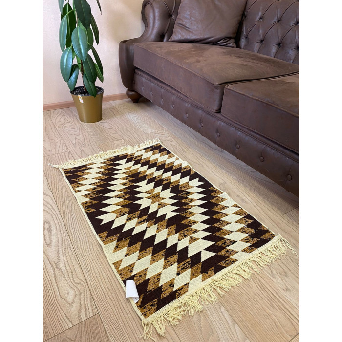 Коврик двухсторонний с бахромой Zalel 80х150 арт 2011