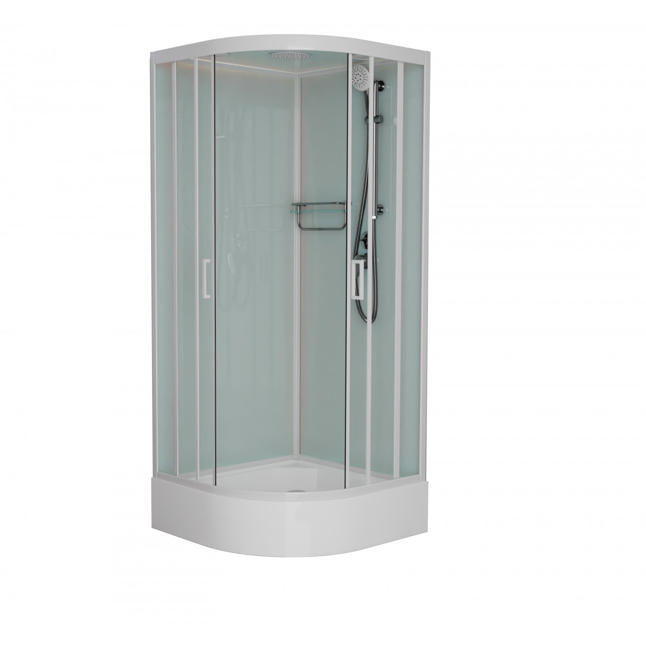 

Душевая кабина Frank F400/1 White 100x100x220 см, F400/1 White белый профиль