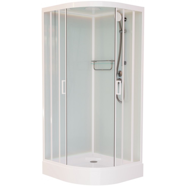 

Душевая кабина Frank F409 М White матовое стекло 90х90х220 см, F409 М White