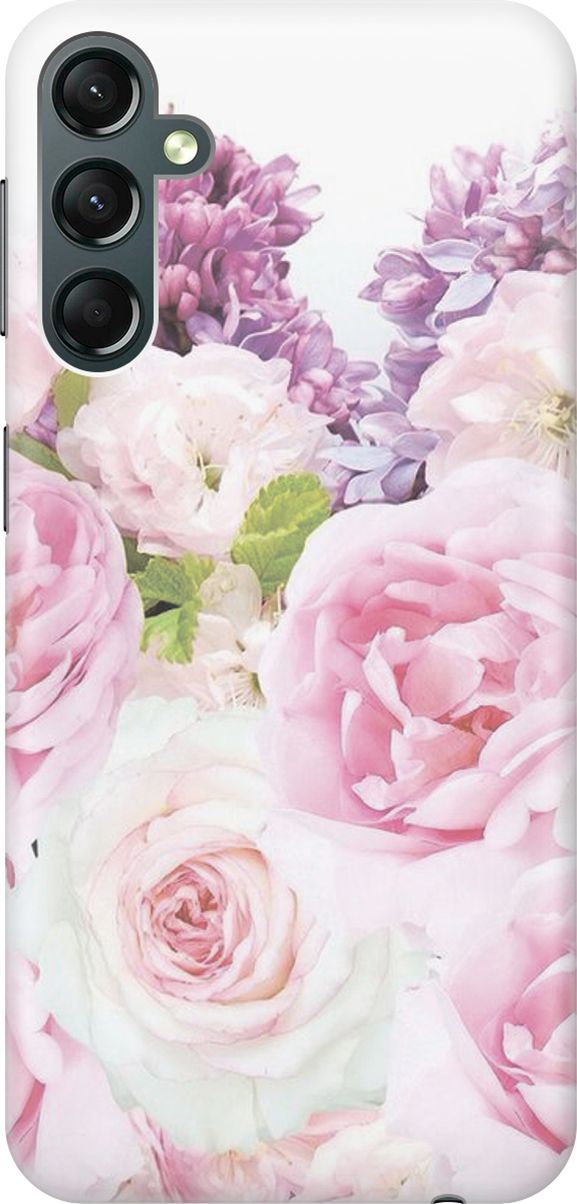 

Силиконовый чехол на Samsung Galaxy A24 с принтом "Розовый букет", Белый;розовый, 159518