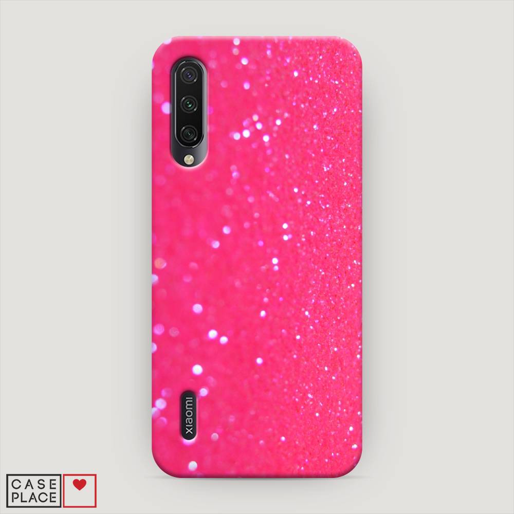 

Пластиковый чехол "Малиновые блестки рисунок" на Xiaomi Mi CC9E