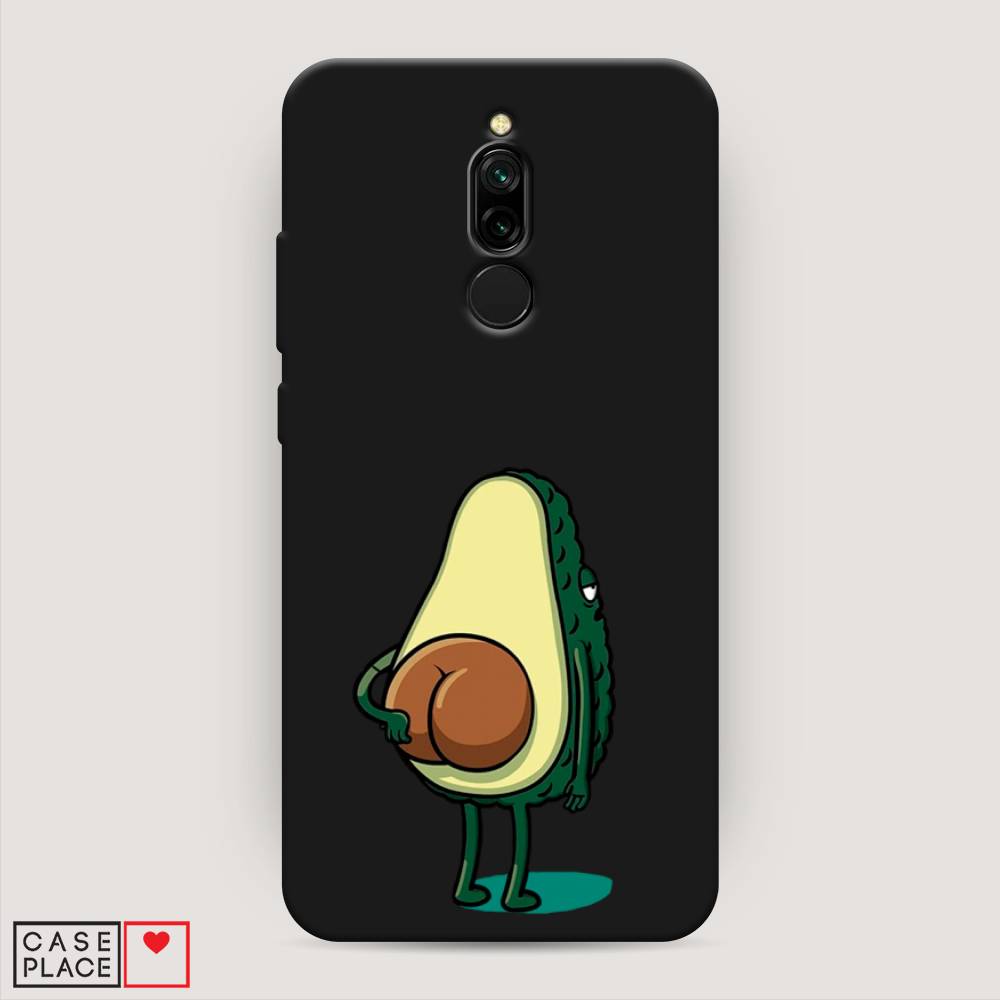 

Матовый силиконовый чехол "Попа авокадо" на Xiaomi Redmi 8, Разноцветный, 37152-1