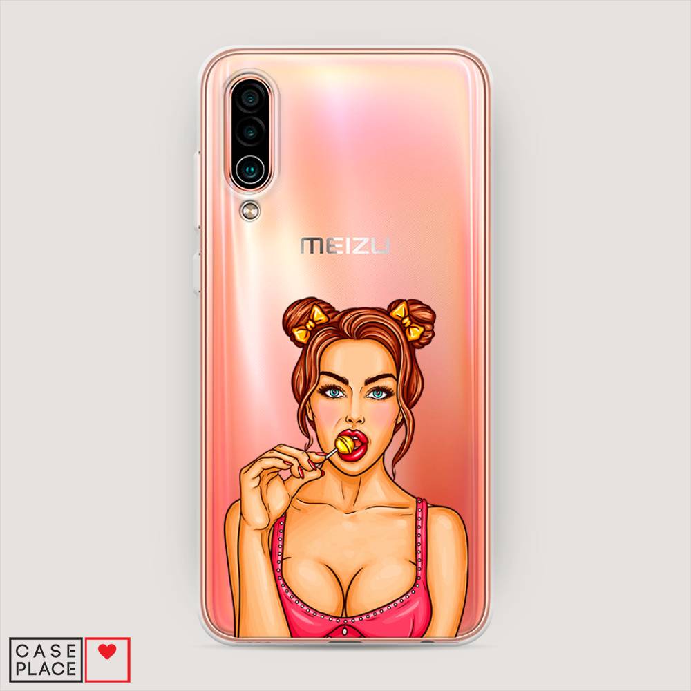 

Чехол Awog на Meizu 16Xs "Вкусный леденец", Бежевый;коричневый;розовый