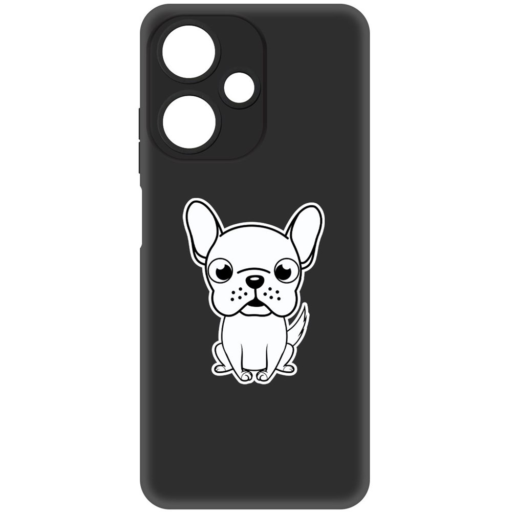 

Чехол-накладка Krutoff Soft Case Черно-белый щенок для Infinix Hot 30 Play черный