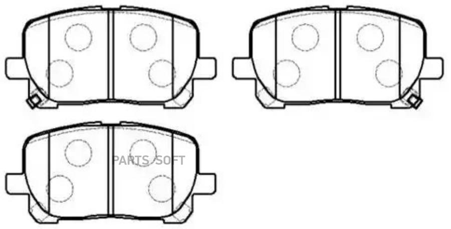 

Колодки тормозные дисковые () 1шт HSB HP5097