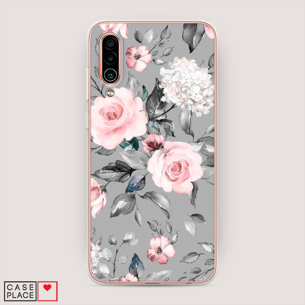

Чехол Awog "Розы на сером" для Meizu 16Xs, 73450-8