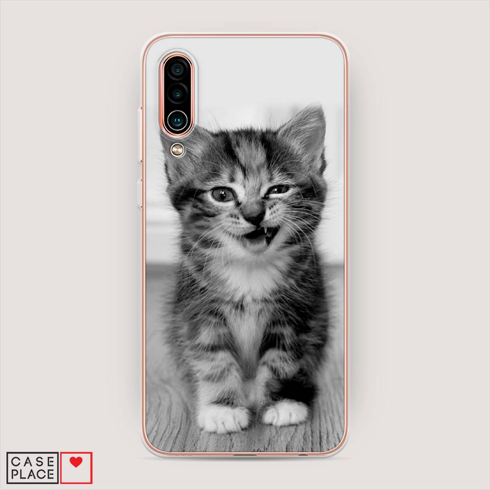 

Чехол Awog на Meizu 16Xs "Подмигивающий котенок", Черный;серый, 73450-1
