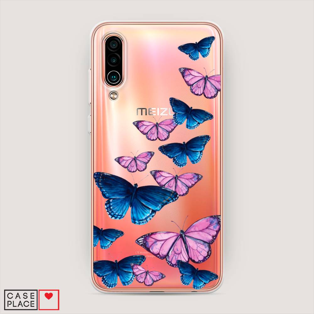 фото Чехол awog "полет бабочек" для meizu 16xs