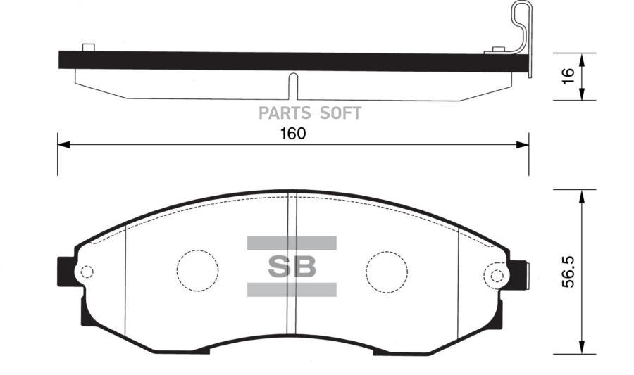

Колодки Передние Ssangyong Istana 95-03 Sp1083 Sangsin brake арт. SP1083
