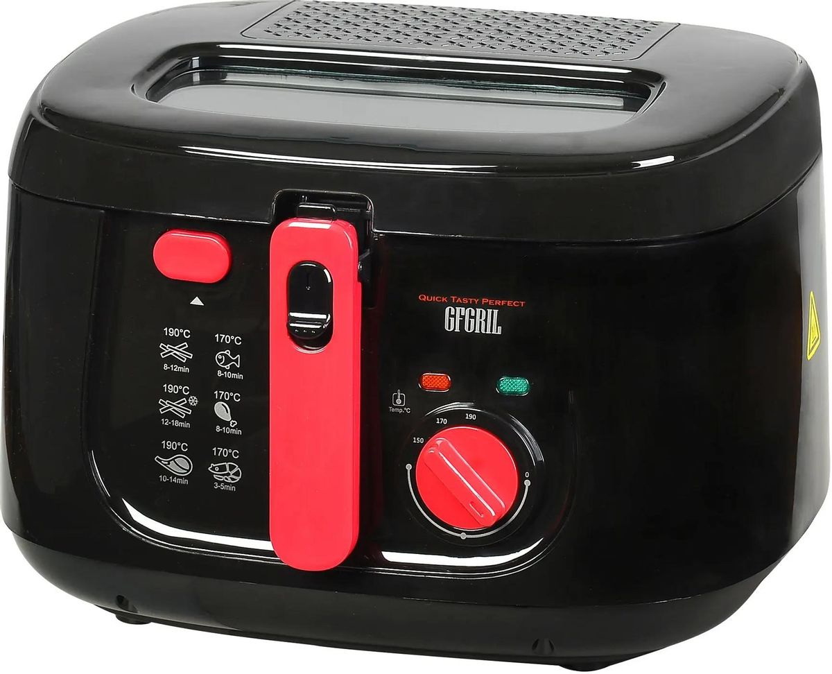 

Фритюрница GFgril GFF-052BR, черный/красный