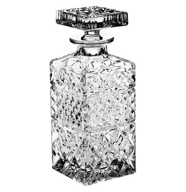фото Графин для виски 700 мл четырёхгранный crystal bohemia "madison" 104506