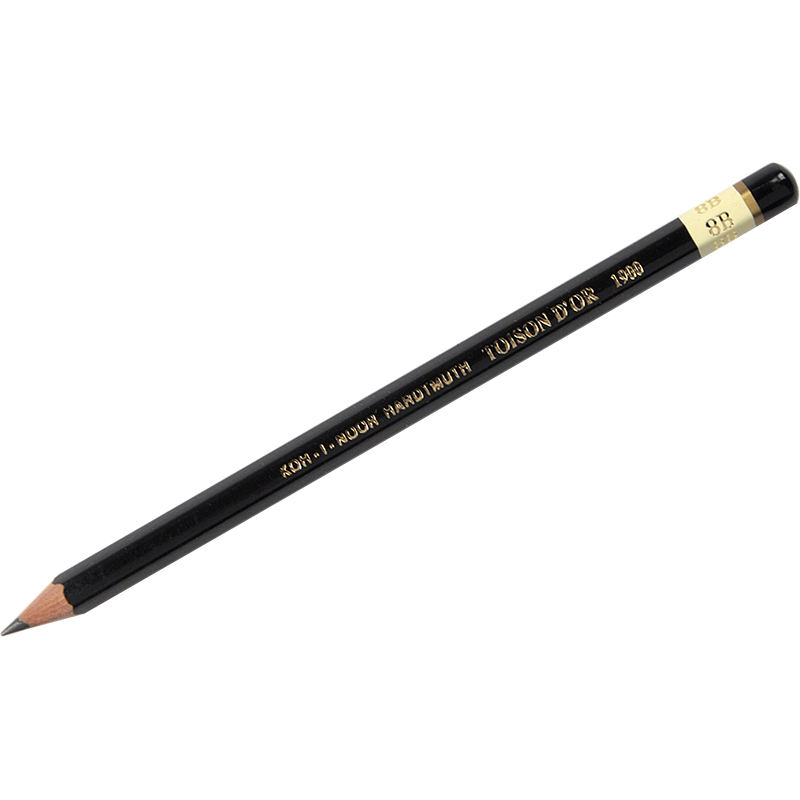 

Карандаш ч/г Koh-I-Noor "Toison D`or 1900" 8B, заточен.