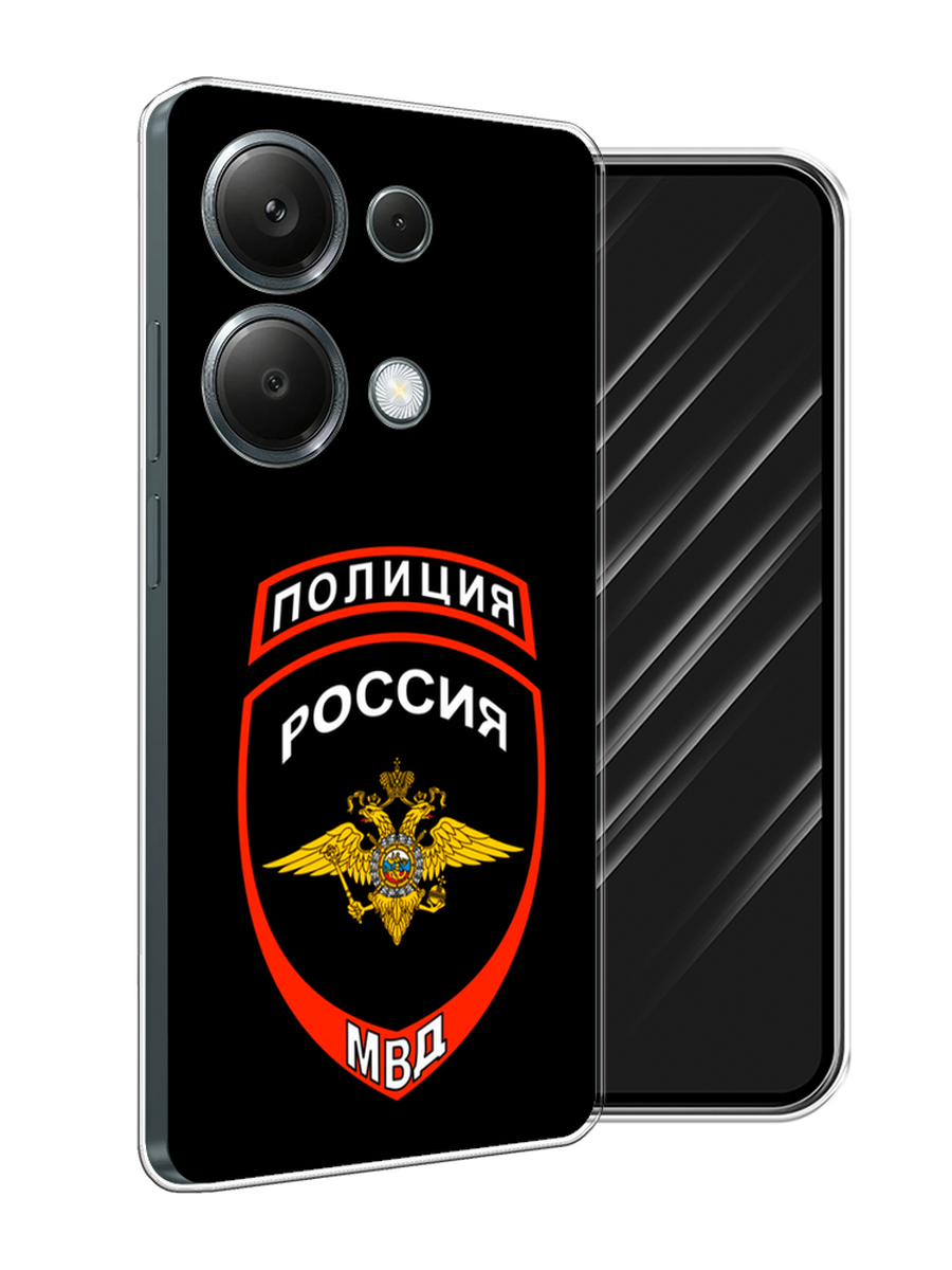 

Чехол Awog на Poco M6 Pro 4G "Полиция шеврон", Черный;красный;белый, 321750-1