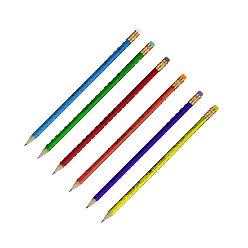 

Карандаш чернографитный KOH-I-NOOR 1372 ORIENTAL HB с ластиком Чехия, (8шт.)