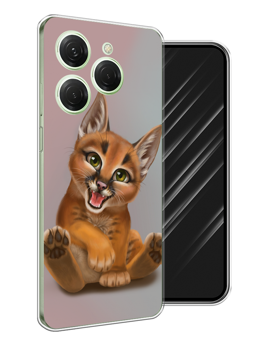

Чехол Awog на Tecno Spark 20 Pro "Малыш рыси", Оранжевый;серый, 304850-1