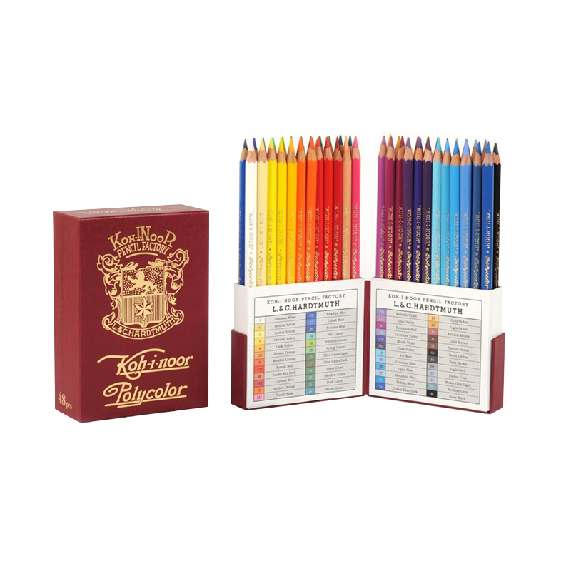 

Карандаши цветные художественные Koh-I-Noor "Polycolor Retro 3826", 48цв., заточен., пен, Разноцветные