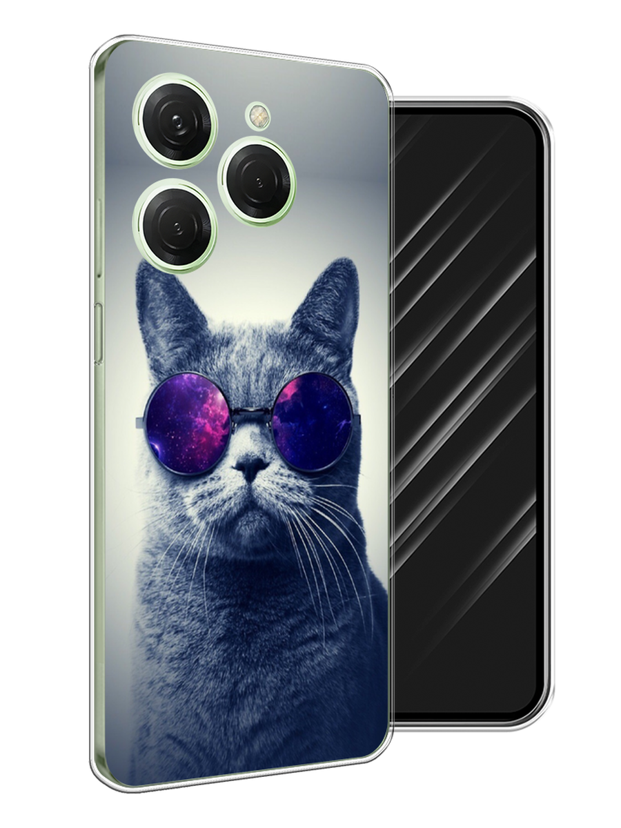 

Чехол Awog на Tecno Spark 20 Pro "Космический кот", Бордовый, 304850-1