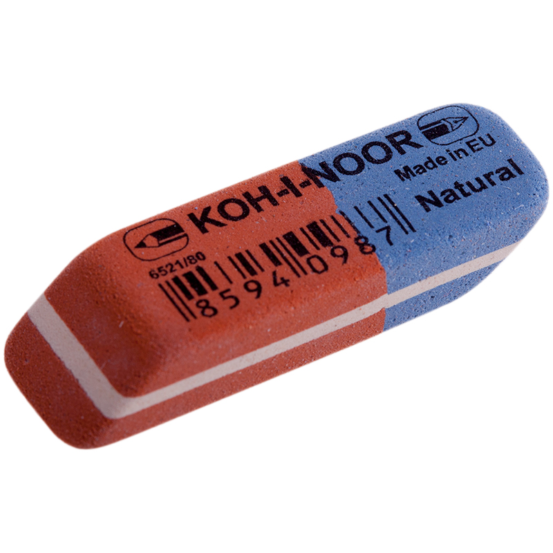 

Ластик Koh-I-Noor "Blue Star" 80, скошенный, комбинированный, натуральный каучук, 41*, Красный;синий