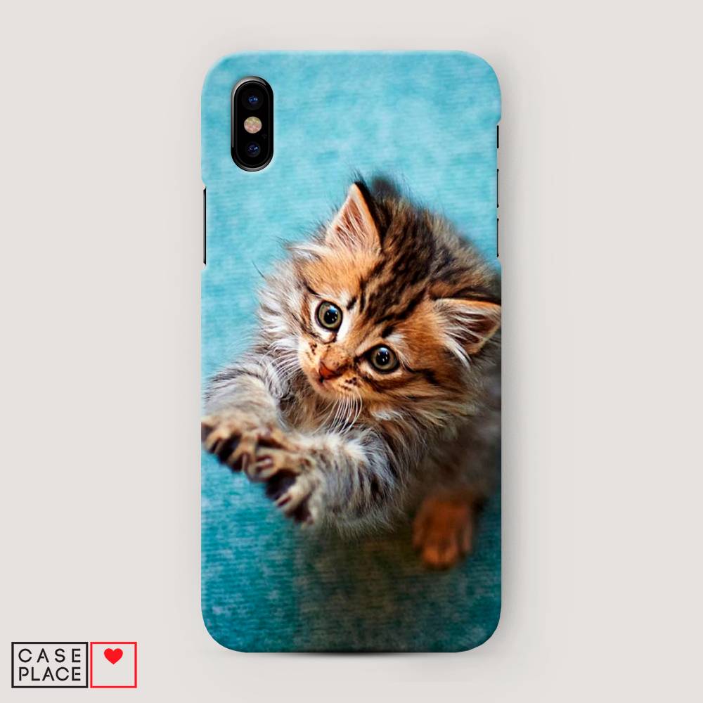 

Пластиковый чехол "Котенок просит есть" на Apple iPhone XS Max (10S Max), 11920-1
