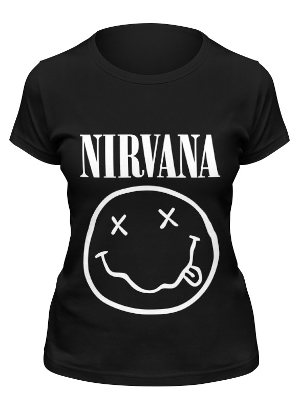 

Футболка женская Printio Nirvana (нирвана) черная XL, Черный, Nirvana (нирвана)