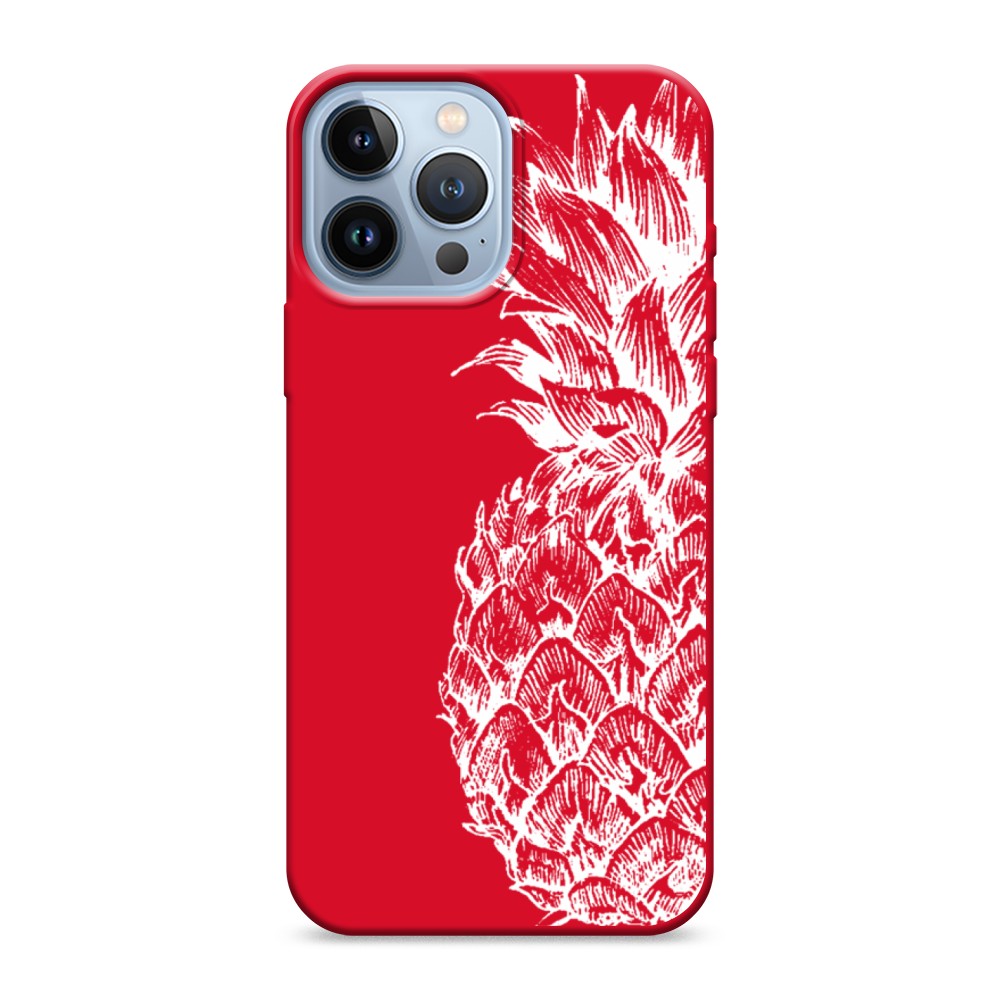 

Чехол Awog на Apple iPhone 13 Pro Max / Айфон 13 Pro Max "Ананас графика белая", Разноцветный, 14453-1