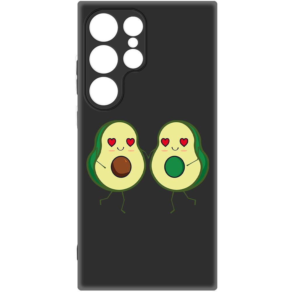 

Чехол-накладка Krutoff Soft Case Авокадо Пара для Samsung Galaxy S24 Ultra черный