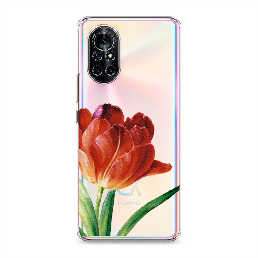 

Чехол Awog на Huawei Nova 8 "Красный тюльпан", Разноцветный, 6105750-8