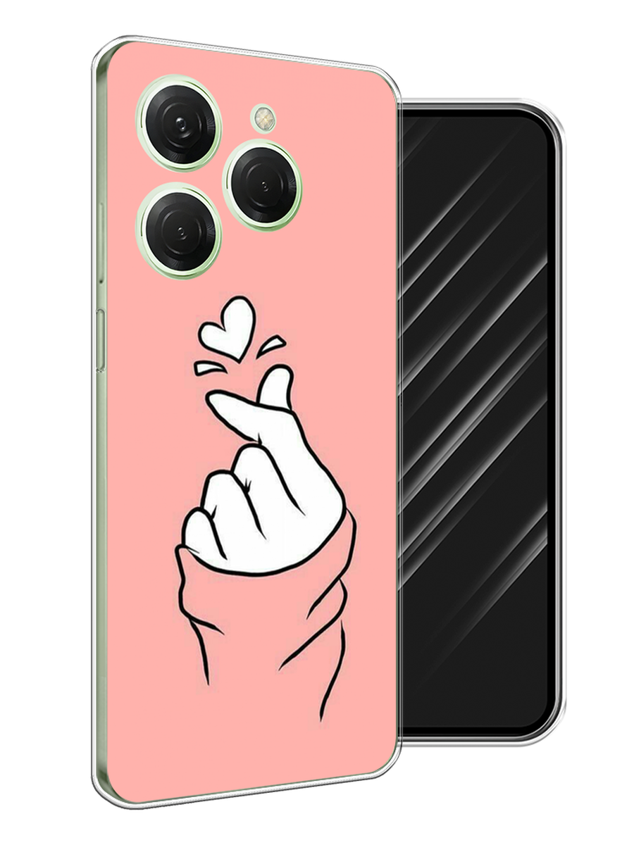 

Чехол Awog на Tecno Spark 20 Pro "Любовь-щелк", Оранжевый, 304850-1