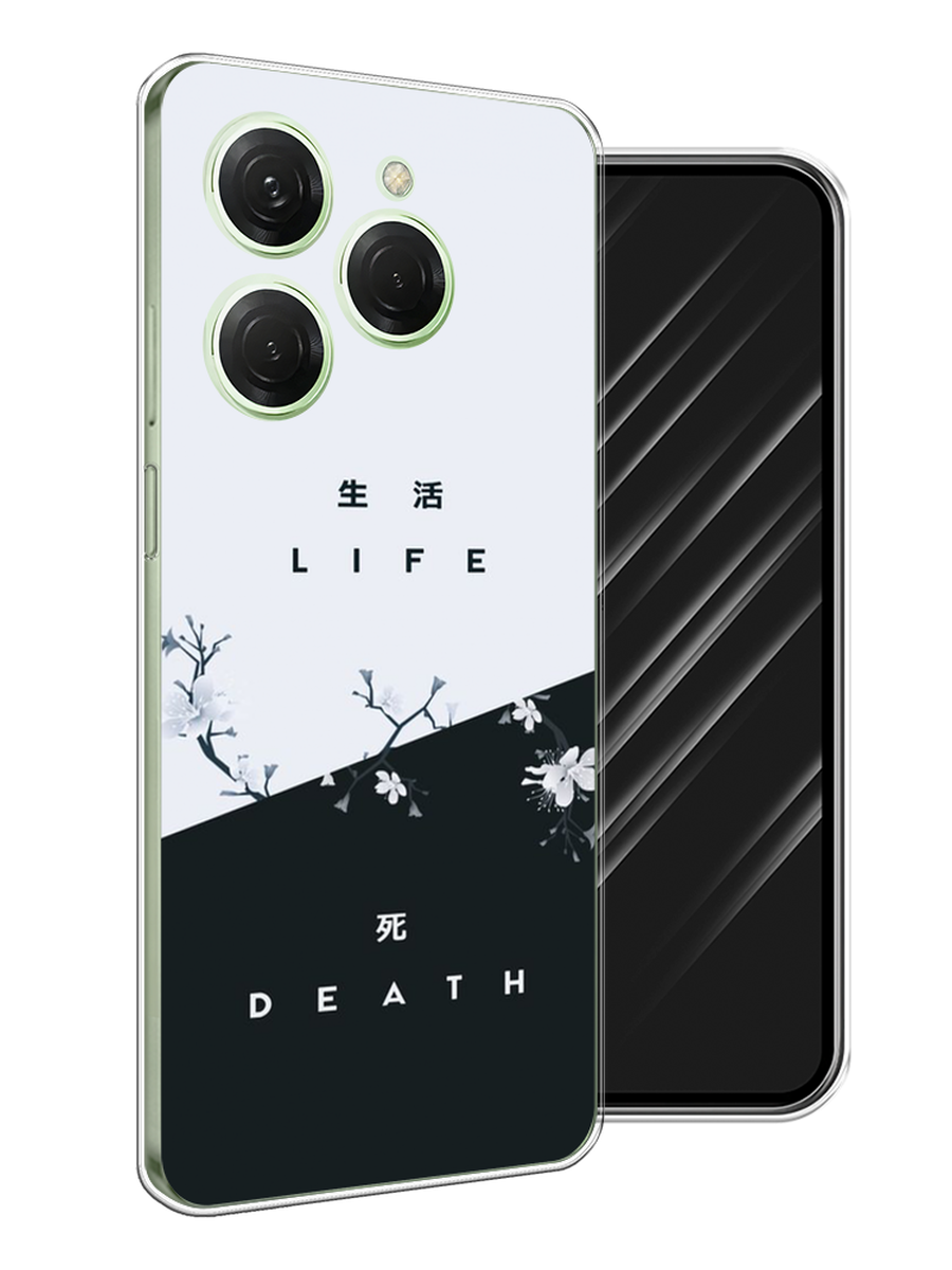 

Чехол Awog на Tecno Spark 20 Pro "Life and death", Черный;серый, 304850-1