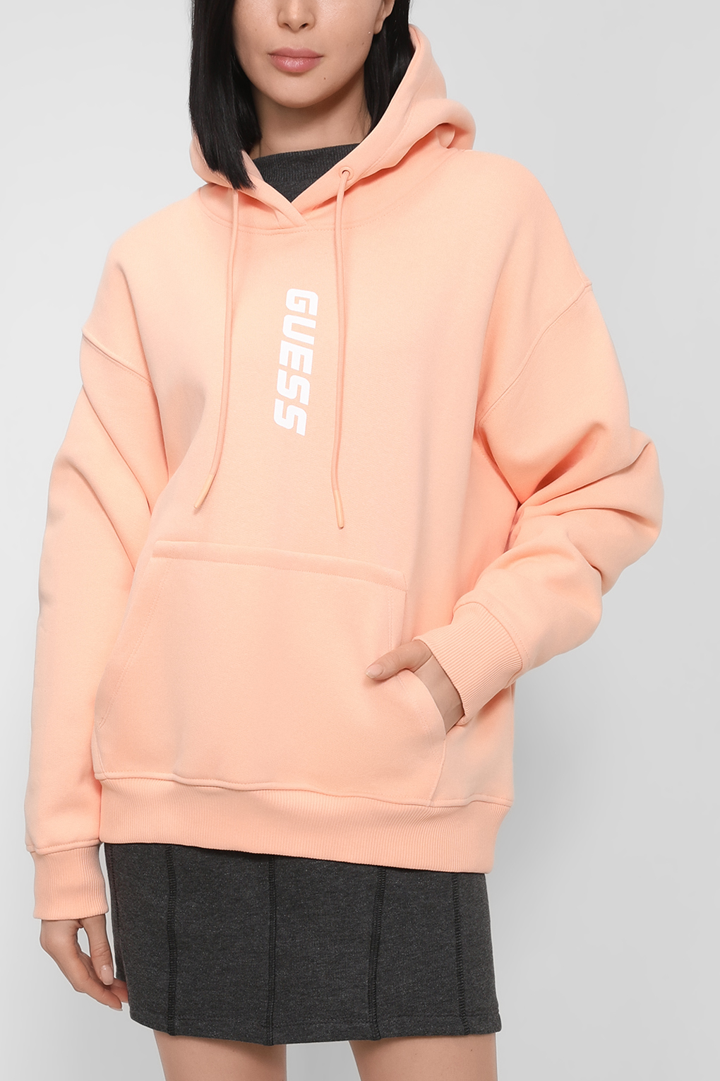 

Худи женское Guess V2BQ12 K9V34 оранжевое L, Оранжевый, V2BQ12 K9V34