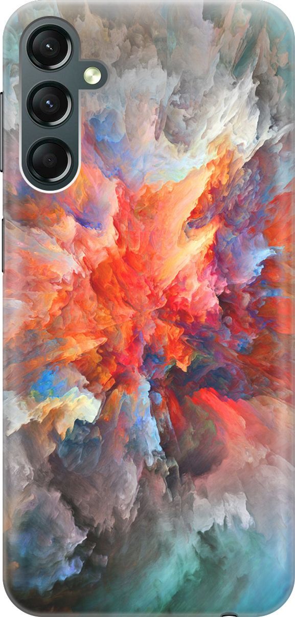 

Силиконовый чехол на Samsung Galaxy A24 с принтом "Взрыв цвета", Оранжевый;серый, 159512