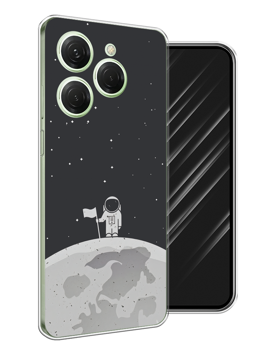 

Чехол Awog на Tecno Spark 20 Pro "Первый на Луне", Черный, 304850-1