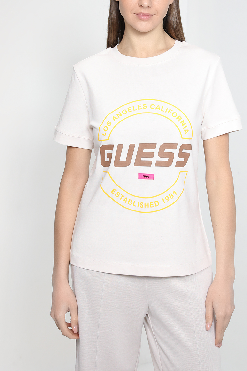 

Футболка женская Guess V3RI00 I3Z14 белая S, V3RI00 I3Z14