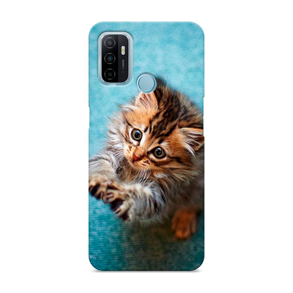 

Пластиковый чехол "Котенок просит есть" на Oppo A53, 254320-1