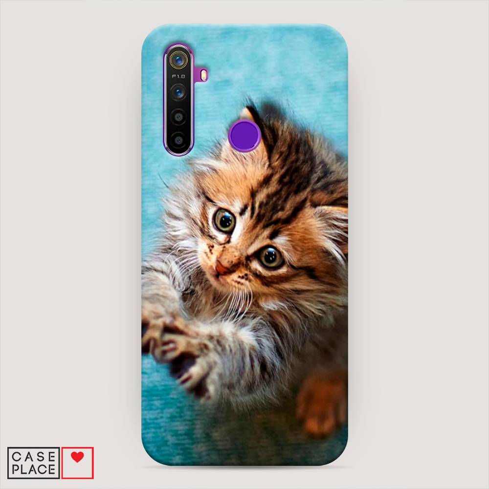 

Пластиковый чехол "Котенок просит есть" на Realme 5, 251520-1