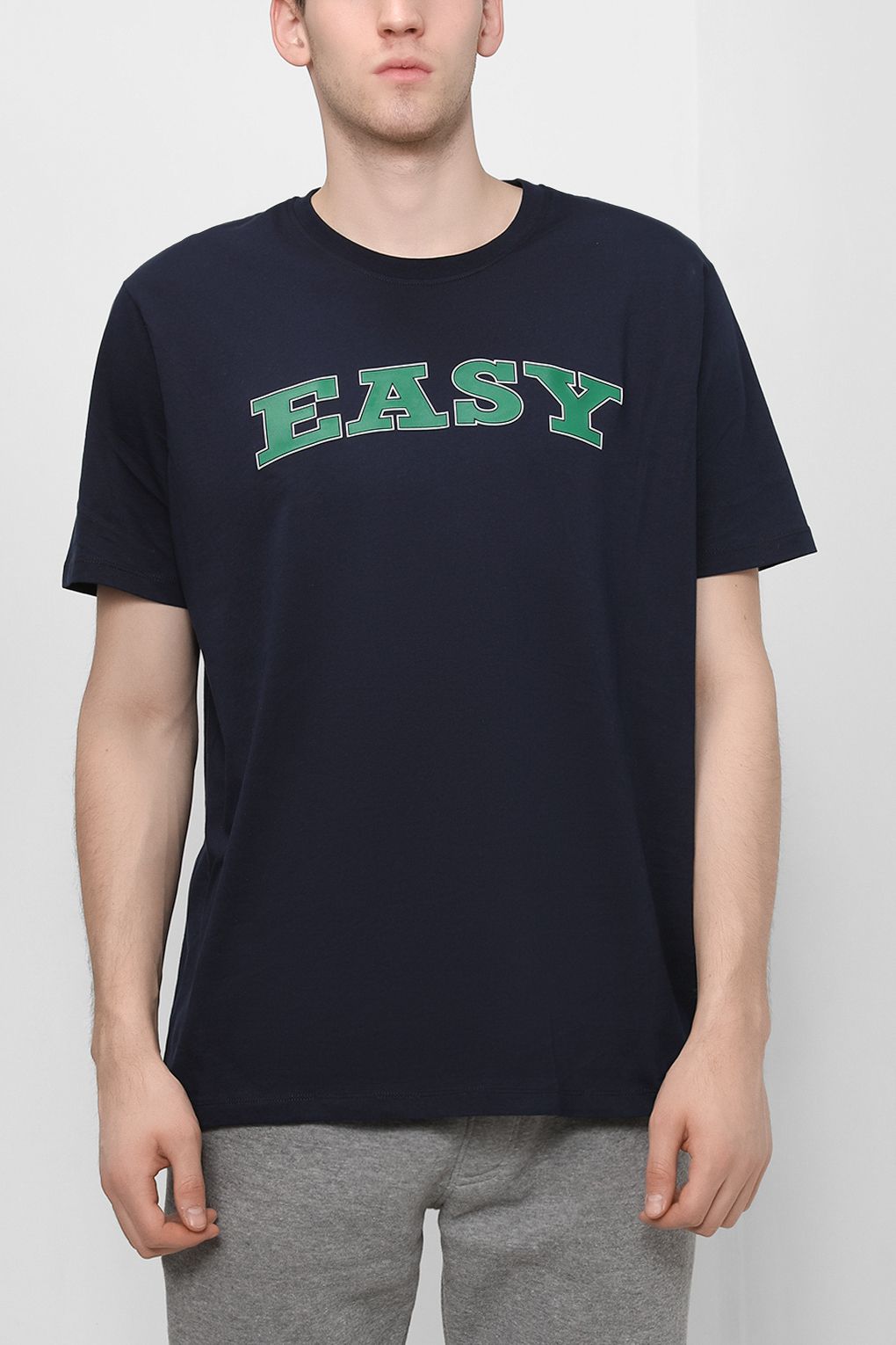 

Футболка мужская Esprit Casual 112EE2K313 синяя L, Синий, 112EE2K313
