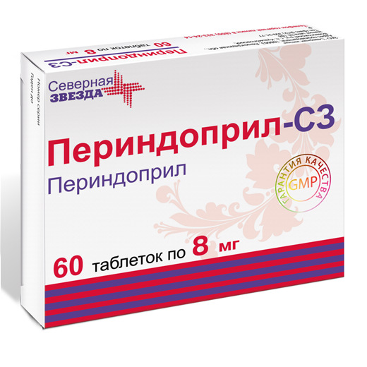 Купить Периндоприл-СЗ таблетки 8 мг 60 шт., Северная Звезда, Россия