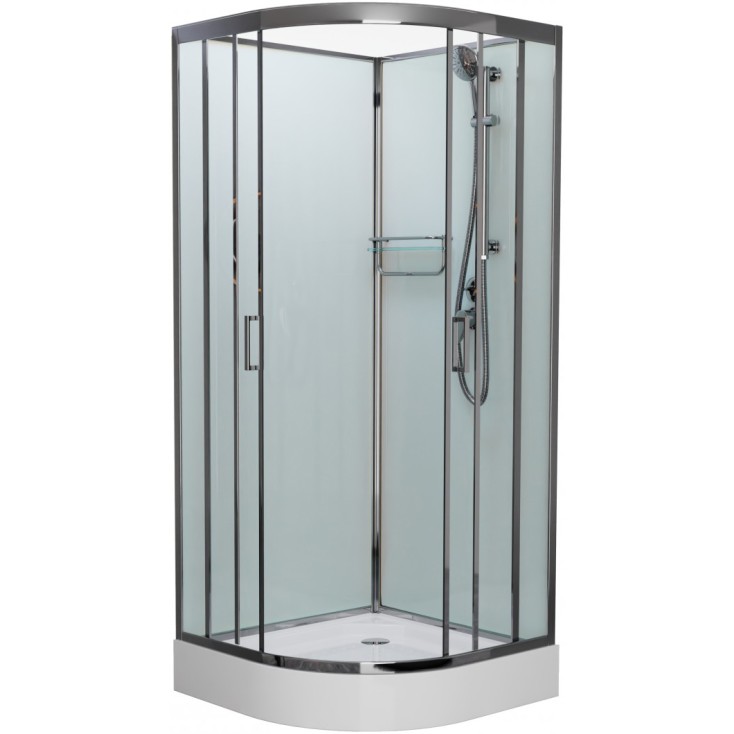 

Душевая кабина Frank F409 М Brilliant 90x90 без крыши матовое стекло, F409 Brilliant без крыши полированный хром профиль матовое стекло