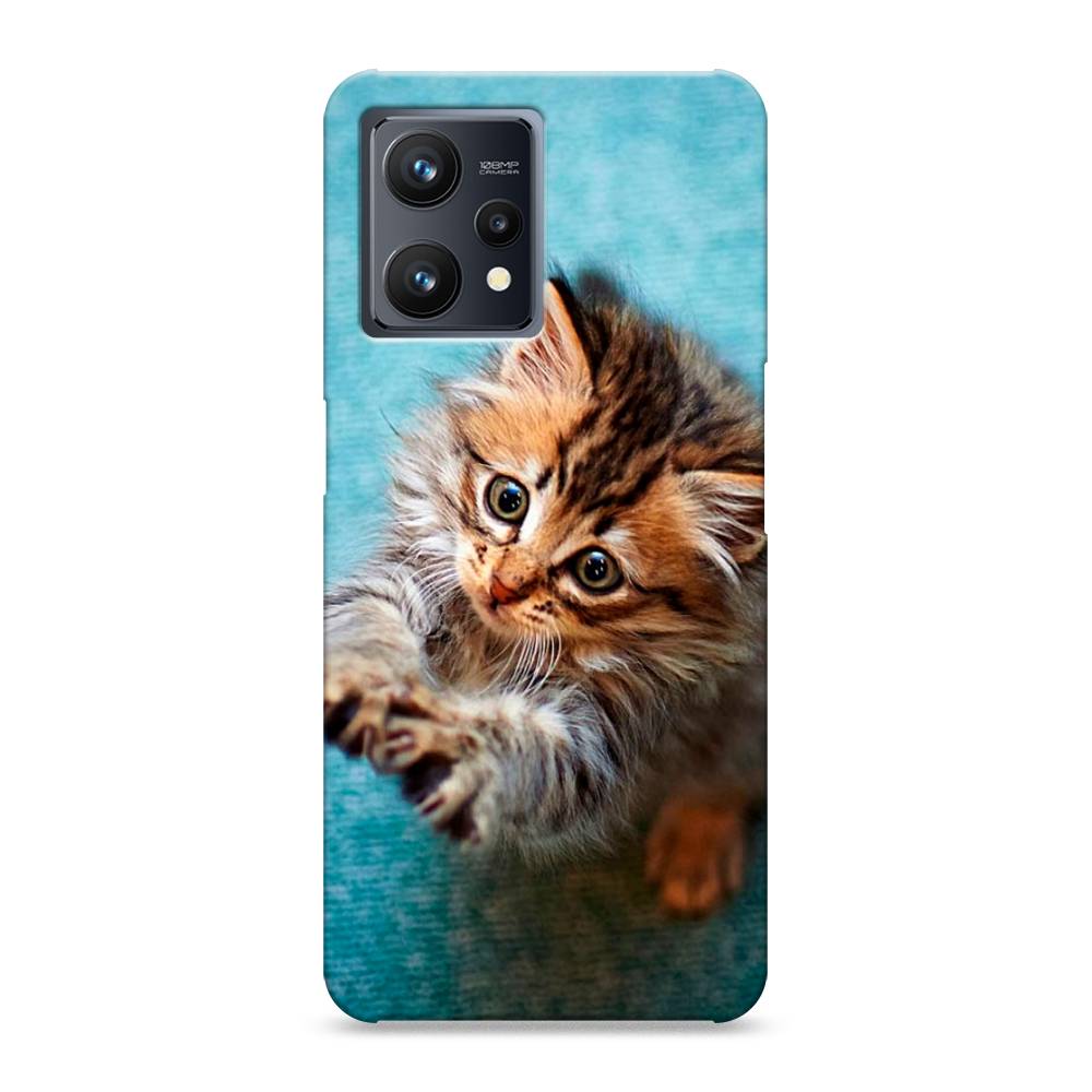 

Пластиковый чехол "Котенок просит есть" на Realme 9 Pro Plus, 258720-1