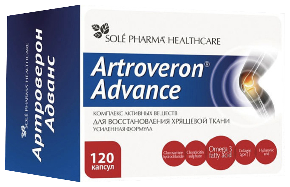 Купить Артроверон Адванс капсулы 120 шт., Sole Pharmaceuticals Ltd