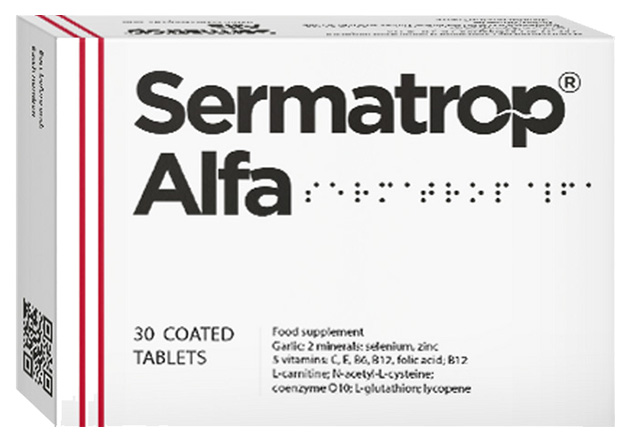 Серматроп Альфа таблетки 1, 245 г 30 шт., Альфа-Линия  - купить со скидкой