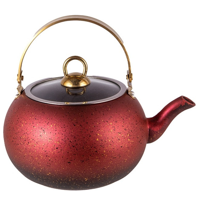 фото Чайник 2 л антипригарное покрытие красный o.m.s. collection "teapot sets" / 229966