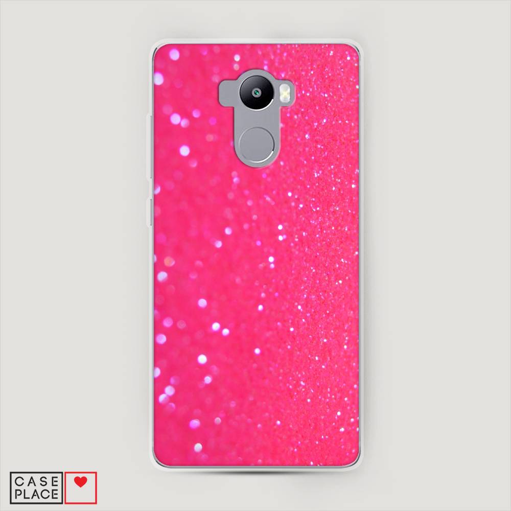 

Пластиковый чехол "Малиновые блестки рисунок" на Xiaomi Redmi 4