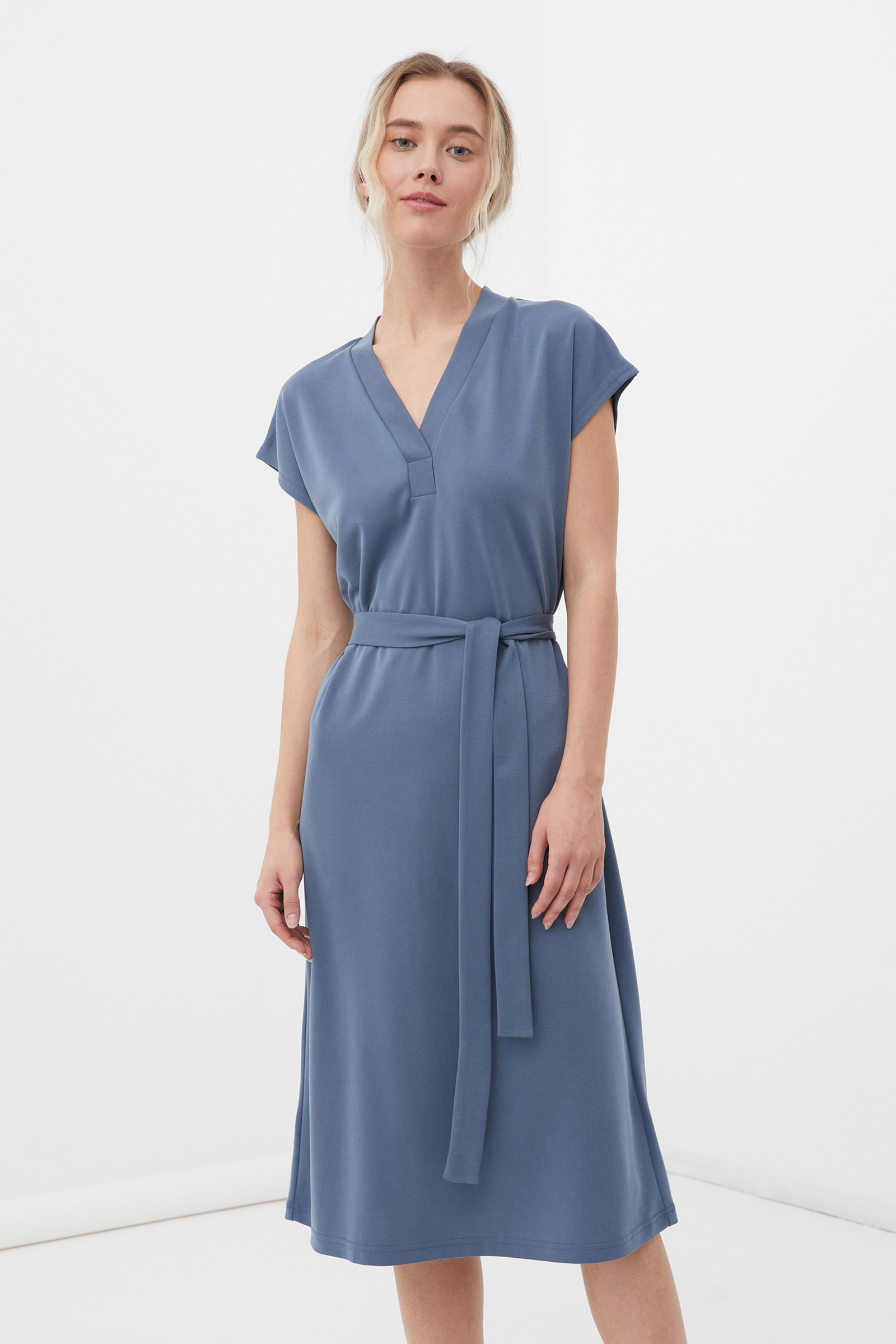 Платье женское Finn Flare FSC13009 синее XL