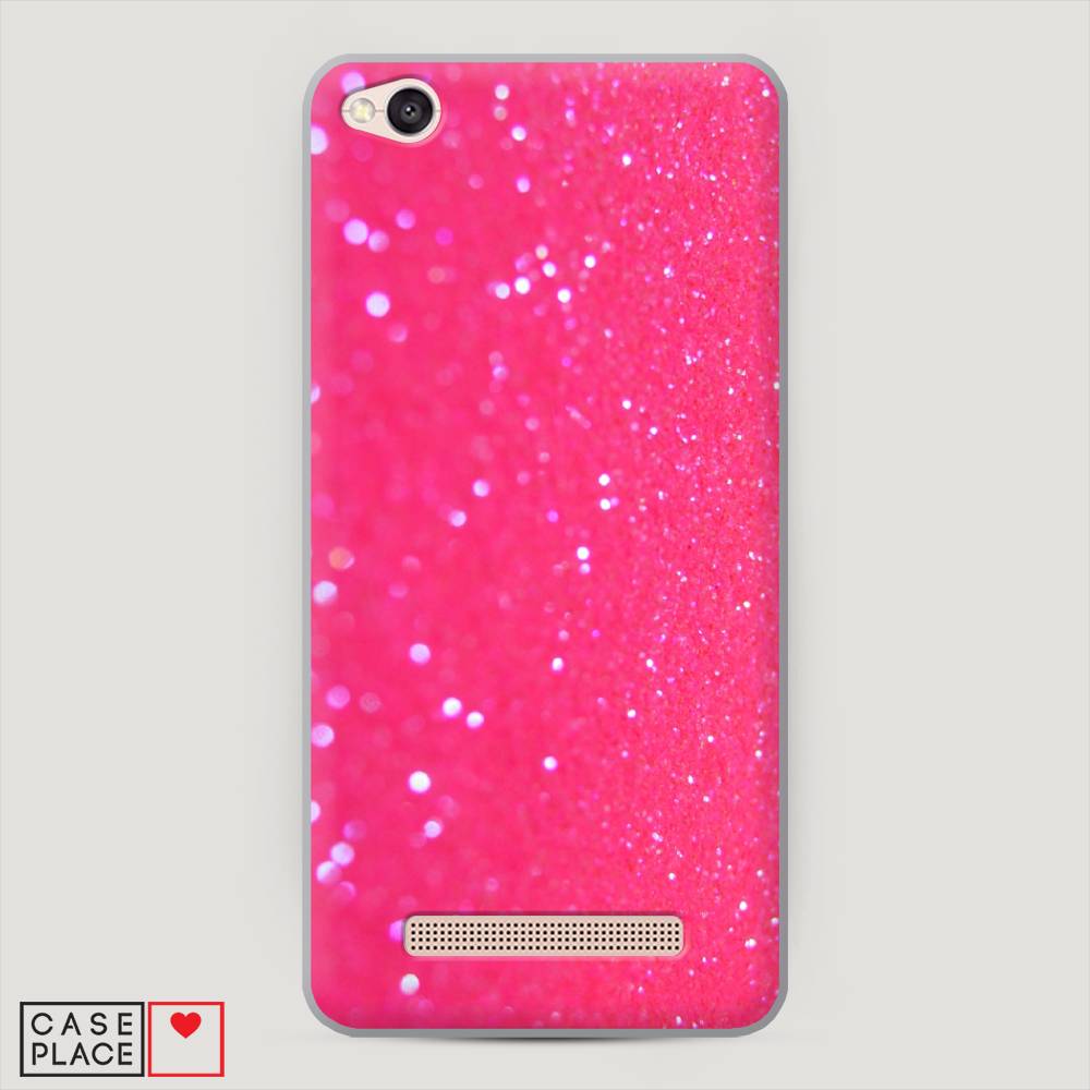 

Пластиковый чехол "Малиновые блестки рисунок" на Xiaomi Redmi 4A