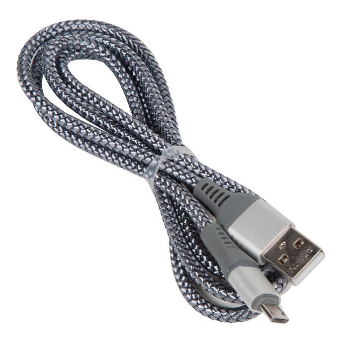 Кабель USB REMAX RC-152a Colorful Light для Type-C, 2.4А, длина 1.0м, серый