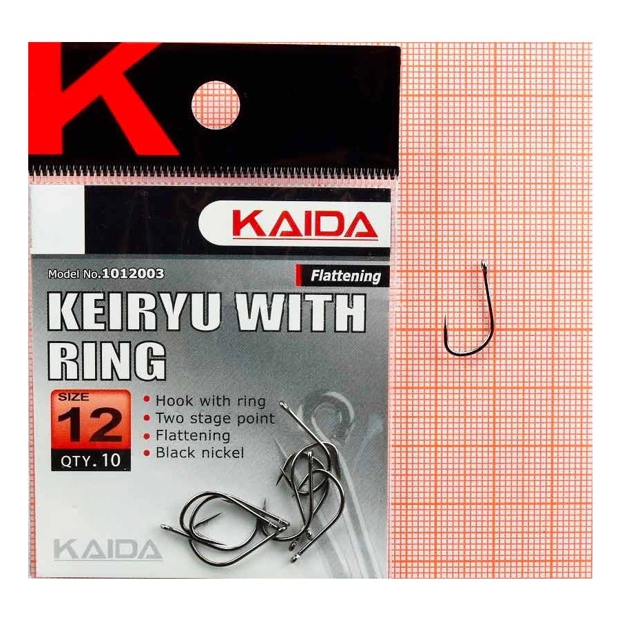 

Крючки одинарные Kaida IZUMEZINA WITH RING №4